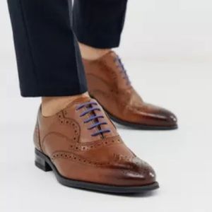 Ted Baker London Tan‎ Leather Mitack Brogues Sz. 8